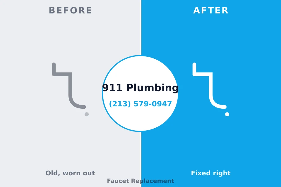 Before and after: plumbing repair Machias, WA